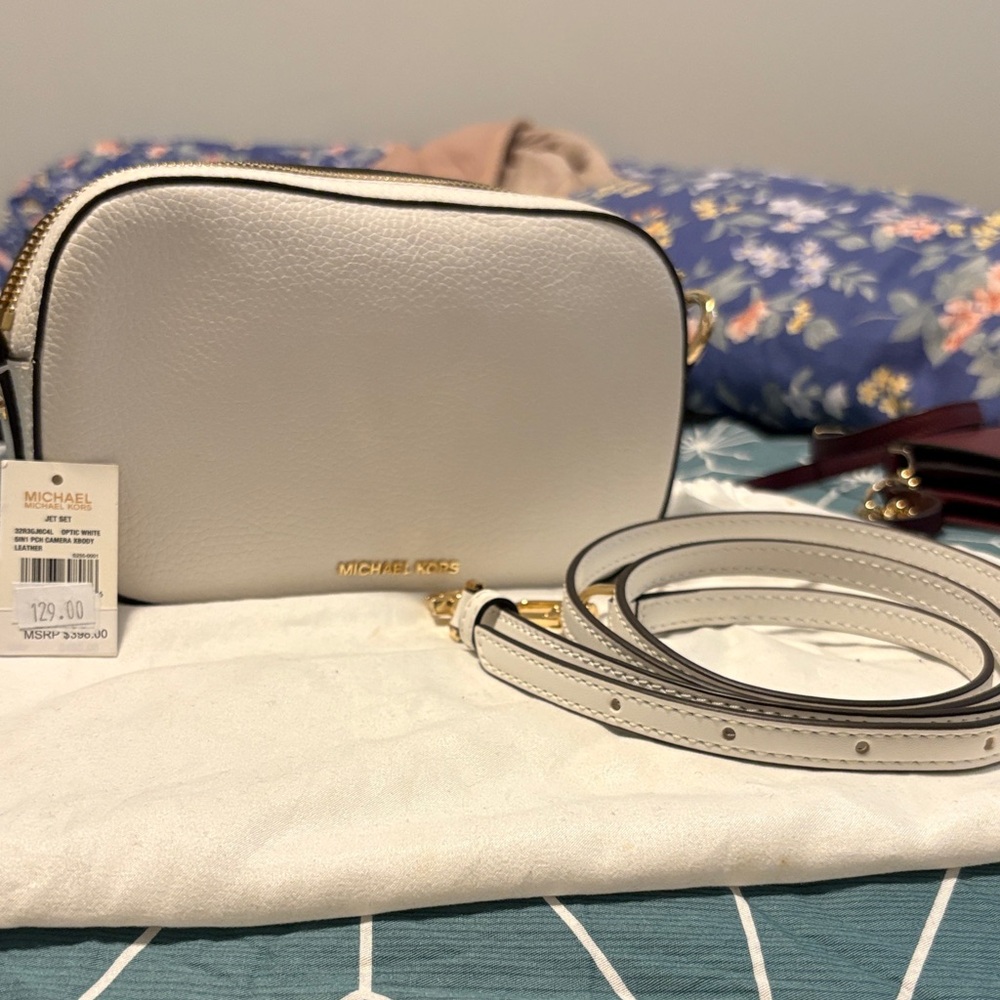 Michael Kors Cream Crossbody Bag